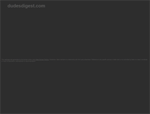 Tablet Screenshot of dudesdigest.com